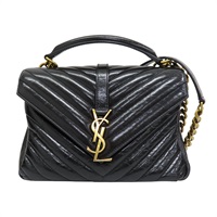 黑色牛皮 College 兩用包 428056【SAINT LAURENT YSL 聖羅蘭】 428056