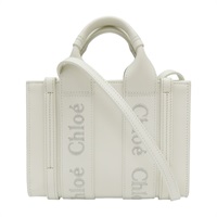 白色 牛皮 Mini Woody 肩背包 CHC23UP237I60101【Chloe 克羅伊 】 CHC23UP237I60101