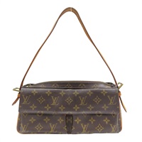 原花 PVC塗層帆布 Cite MM 肩背包【LOUIS VUITTON LV 路易威登】 M51164