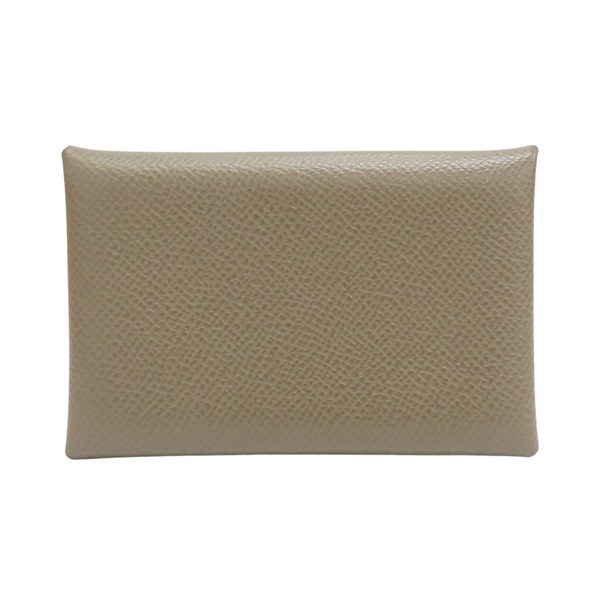 大象灰 Epsom牛皮 Calvi 卡夾 名片夾 U刻【 HERMES 愛馬仕】