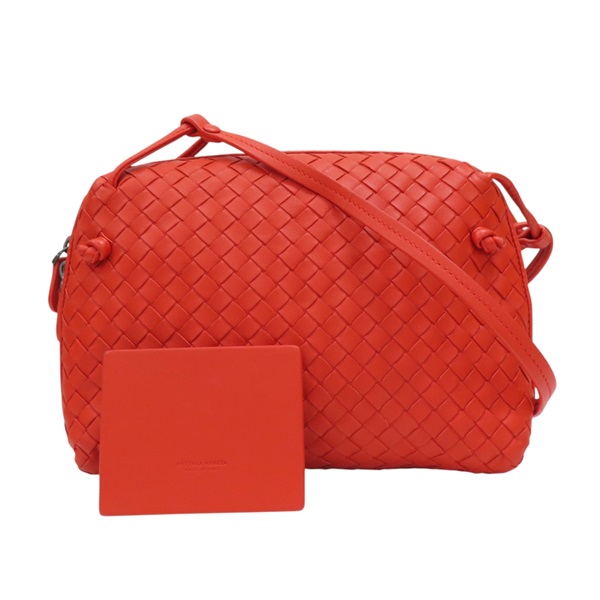 紅色 編織羊皮 Intrecciato 肩背包 245354【BOTTEGA VENETA BV 寶緹嘉】 245354