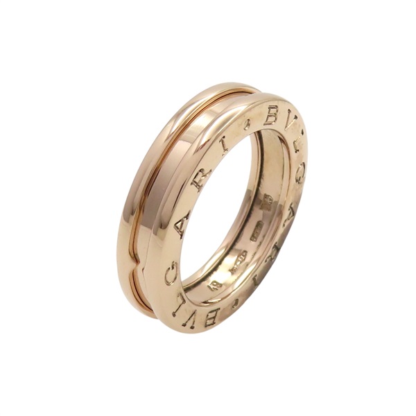18K玫瑰金 B-Zero1 單環戒指 49【BVLGARI 寶格麗】 335990