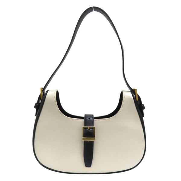 黑白牛皮 Le fermoir Hobo 肩背包 672615 [SAINT LAURENT YSL 聖羅蘭] 672615