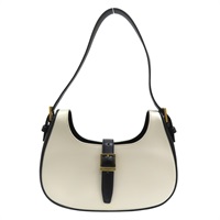 黑白牛皮 Le fermoir Hobo 肩背包 672615 [SAINT LAURENT YSL 聖羅蘭] 672615