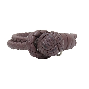 紫色 牛皮 編織手環【BOTTEGA VENETA BV 寶緹嘉】