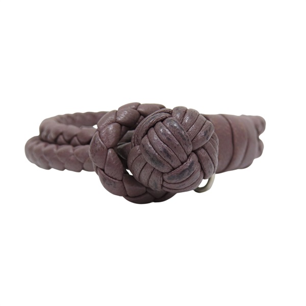 紫色 牛皮 編織手環【BOTTEGA VENETA BV 寶緹嘉】