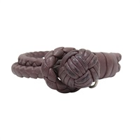 紫色 牛皮 編織手環【BOTTEGA VENETA BV 寶緹嘉】