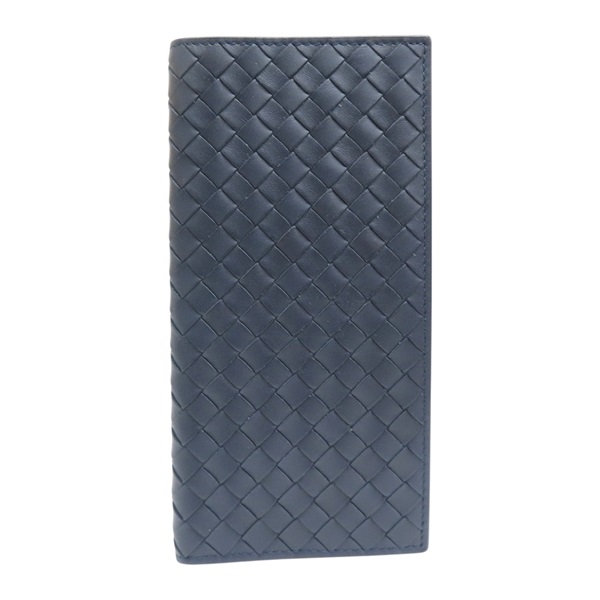 藍色 牛皮編織 長夾【BOTTEGA VENETA BV 寶緹嘉】
