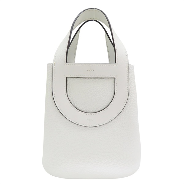 新白色 Taurillon牛皮 In The Loop 18 W刻 手提包【HERMES 愛馬仕】 W刻/New White