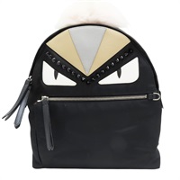 黑色 尼龍 Monster 後背包【FENDI 芬迪】 8BZ035