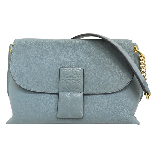 藍色 牛皮 Avenue 肩背包【LOEWE 羅威】