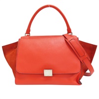 紅色 牛皮 Trapeze 两用包【CELINE 賽琳】