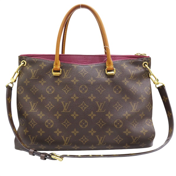 棕色 原花 PVC塗層帆布 Pallas 两用包【LOUIS VUITTON LV 路易威登】 M40906