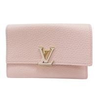 粉色 牛皮 扣式短夾【LOUIS VUITTON LV 路易威登】 M82361