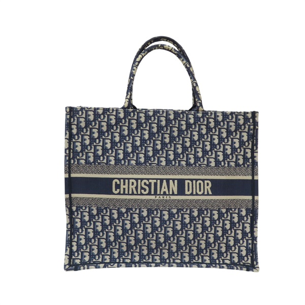 藍色 Ｏblique帆布 Book Tote 大型 托特包【DIOR 迪奧】 M1286
