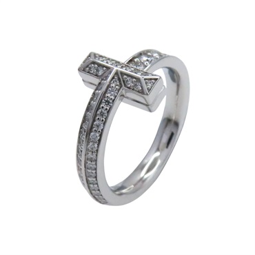 18K白金 鑽石 T1 戒指【Tiffany & Co 蒂芬妮】