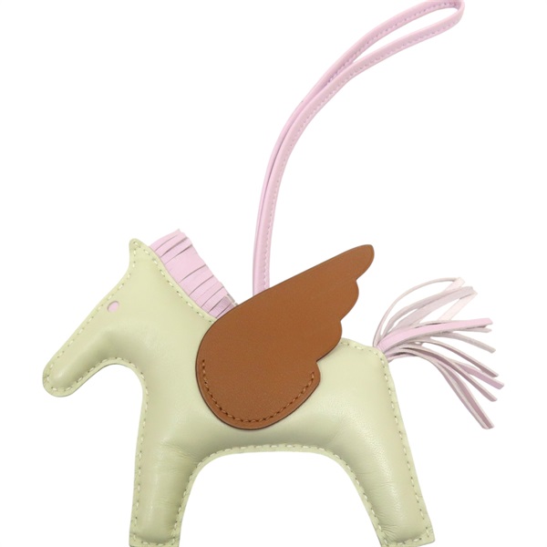 白/棕/紫色 羊皮 odeo Pegase PM 飛馬褂件 U刻【HERMES 愛馬仕】 U刻