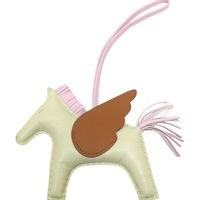 白/棕/紫色 羊皮 odeo Pegase PM 飛馬褂件 U刻【HERMES 愛馬仕】 U刻