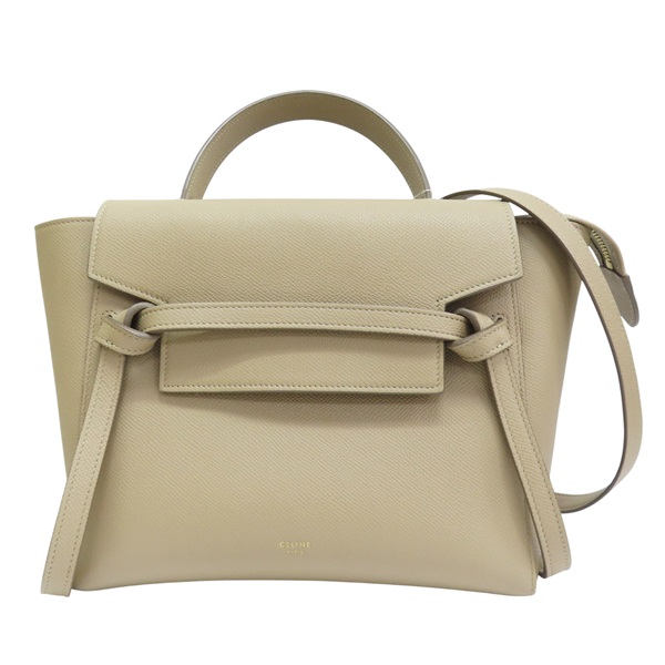 卡其色 牛皮 Belt Bag 兩用包【CELINE 賽琳】