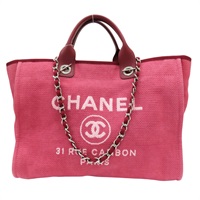 紅色 帆布 Deauville GM 沙灘包 兩用包【CHANEL 香奈兒】