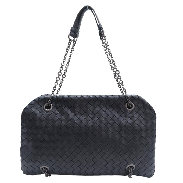 黑色 羊皮編織 肩背包【BOTTEGA VENETA BV 寶緹嘉】