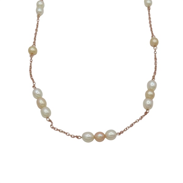 18K玫瑰金 珍珠 項鍊【TASAKI 田崎】 Pearl Necklace 3.8