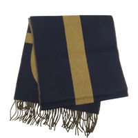 黑/棕色 喀什米爾 echarpe grand mors 圍巾【HERMES 愛馬仕】