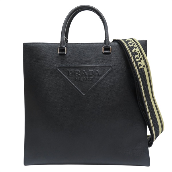 黑色 Saffiano牛皮 Triangle 兩用包 2VG084【PRADA 普拉達】 2VG084