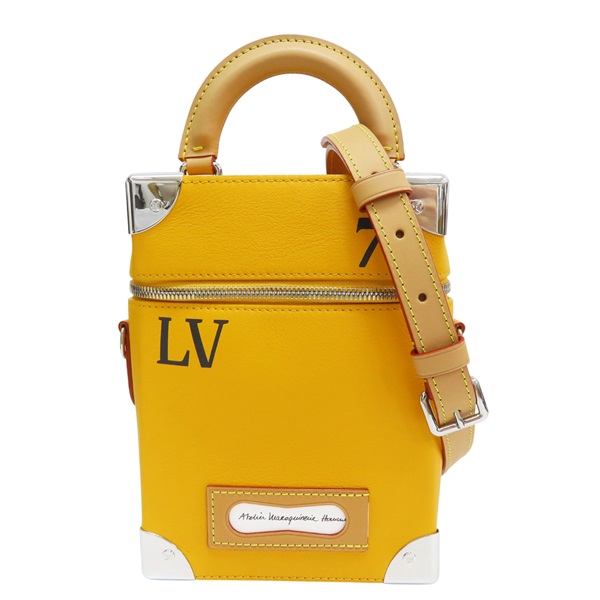 黃色 牛皮 Vertical Box Trunk 肩背包【LOUIS VUITTON LV 路易威登】 M59666
