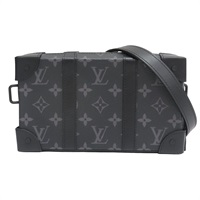 黑色 原花 Eclipse帆布 Soft Trunk 肩背包 M69838【LOUIS VUITTON LV 路易威登】 M69838
