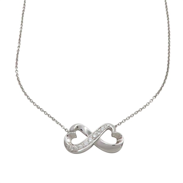 18K白金 鑽石 Double Loving Heart 項鍊【Tiffany & Co 蒂芬妮】