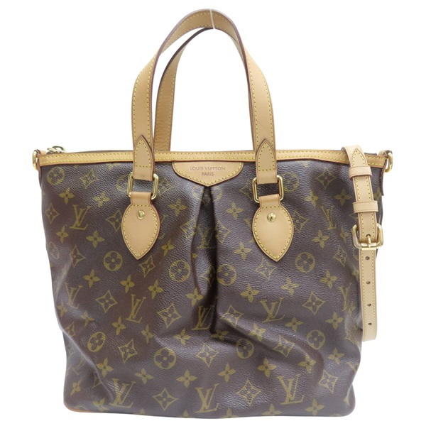 棕色 原花帆布 Palermo PM 兩用包【LOUIS VUITTON LV 路易威登】 M40145