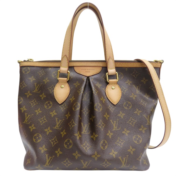 棕色 原花帆布 Palermo PM 兩用包【LOUIS VUITTON LV 路易威登】 M40145