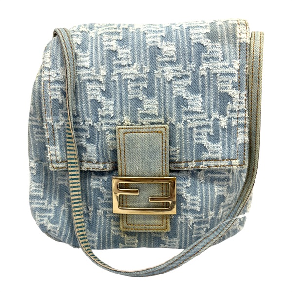 單寧斜背包 【FENDI 芬迪】 8BT075