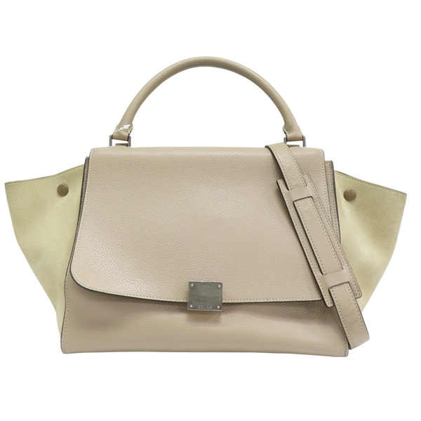 淺棕色 牛皮 Trapeze 两用包【CELINE 賽琳】