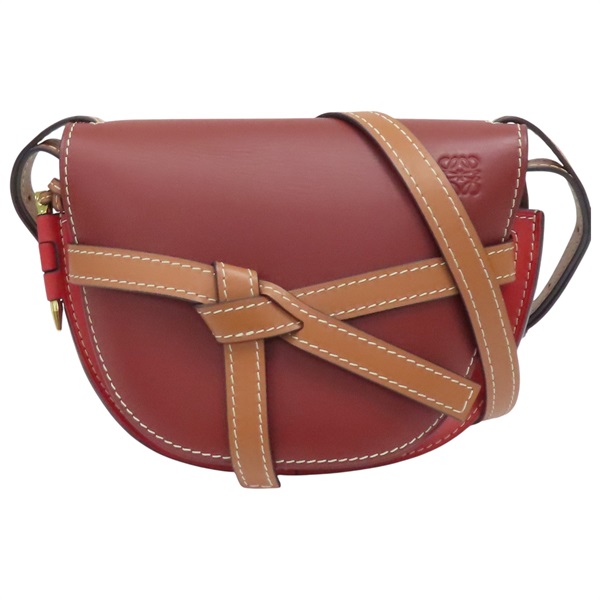 紅色 牛皮 Gate 肩背包【LOEWE 羅威】