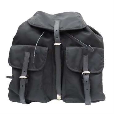 黑色 尼龍 後背包【PRADA 普拉達】 1BZ063