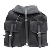 黑色 尼龍 後背包【PRADA 普拉達】 1BZ063