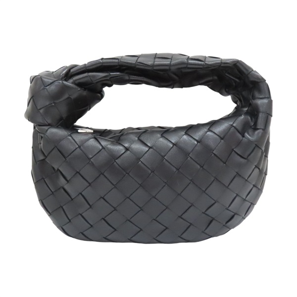 黑色 羊皮編織 Mini Jodie 手提包 【BOTTEGA VENETA 寶緹嘉】