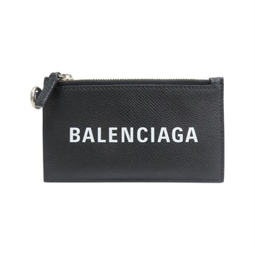黑色 牛皮 名片夾 卡夾  卡條項鍊 594548【Balenciaga 巴黎世家】 594548