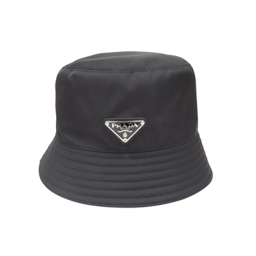 黑色尼龍 Re-Nylon 漁夫帽 S【PRADA 普拉達】 2HC137