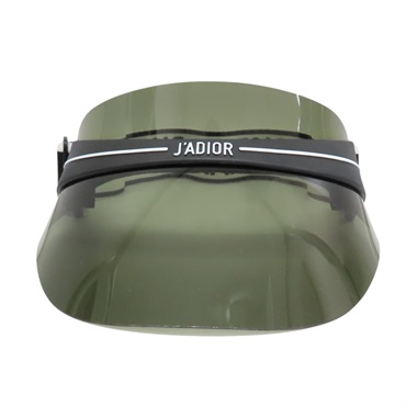 黑白色 帆布帶 綠色帽沿 J'ADIOR遮陽帽【Dior 迪奧】