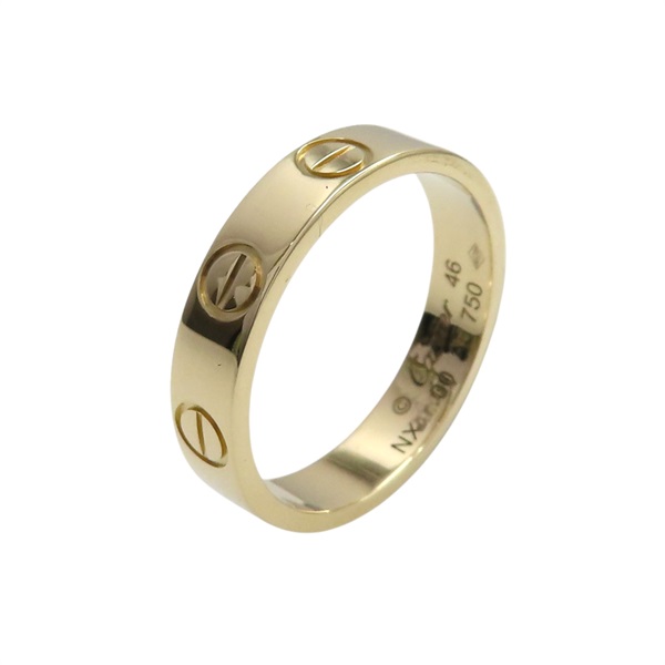 18K黃金 Mini Love 戒指 46【Cartier 卡地亞】 B4085046