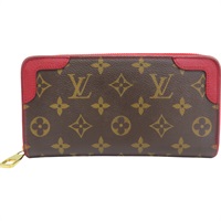 棕色 原花帆布 Retiro Zippy Wallet 拉鍊長夾【LOUIS VUITTON LV 路易威登】 M61854