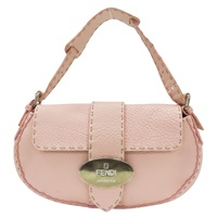 粉色 牛皮 Celeria Mini 肩背包【FENDI 芬迪】 8BR407