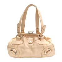 粉色 牛皮 搭扣手提包  肩背包【CELINE 賽琳】