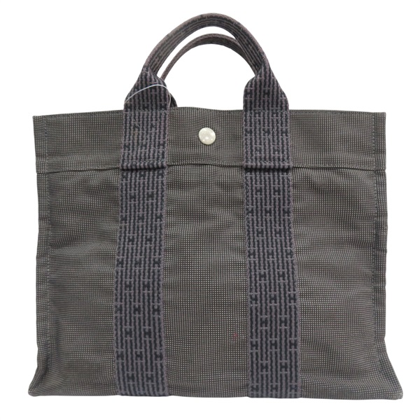 灰色 帆布 Herline PM 手提包【HERMES 愛馬仕】