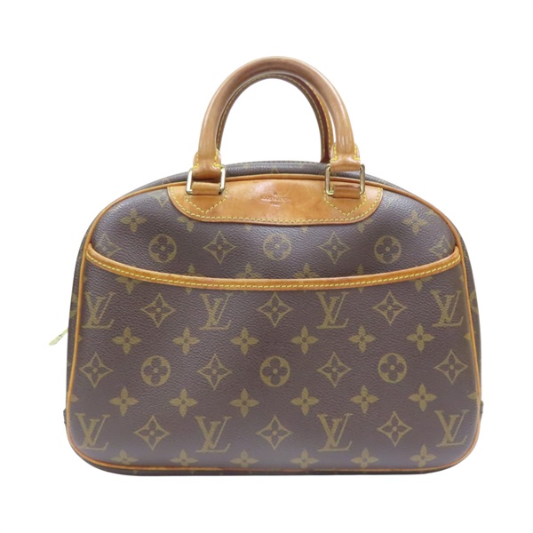 棕色 原花帆布 Trouville 小珍包 手提包【LOUIS VUITTON LV 路易威登】 M42228