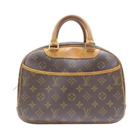 棕色 原花帆布 Trouville 小珍包 手提包【LOUIS VUITTON LV 路易威登】 M42228