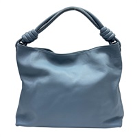 淡藍色 羊皮 Flamenco 肩背包【LOEWE 羅威】